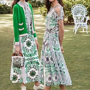 RARE Tory Burch Garden Party Asilomar floral dress, large